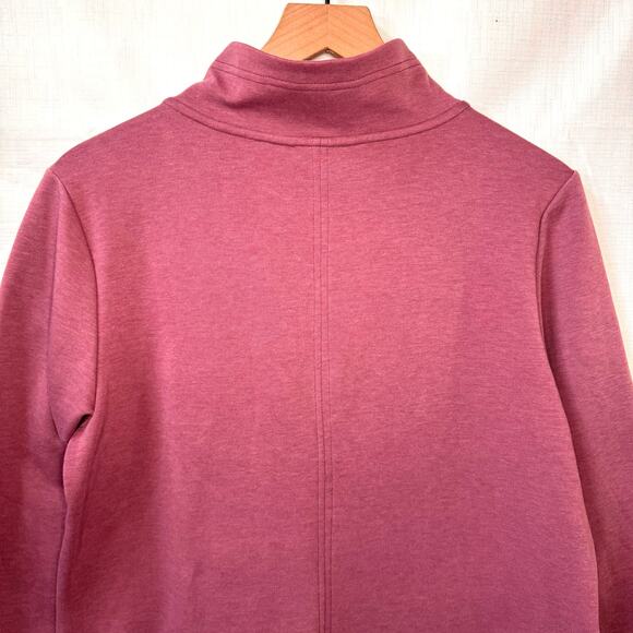 TITLE NINE Warmup Sweatshirt Dress Womens L Pink Fleece Loungewear Activewear - Picture 8 of 14